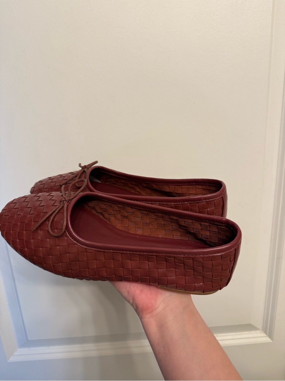 Quince Italian Leather Handwoven Ballet Flat - Picture 2 of 8